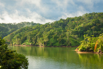 Beautiful landscape of Dam in Colombia
