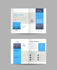 Business Bi-Fold Brochure Design | Booklet Design | Marketing and Financial Document 