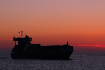 container ship, shipping routes, cargo, loads