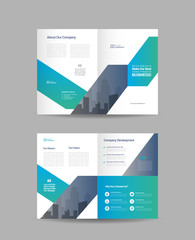 Business Bi-Fold Brochure Design | Booklet Design | Marketing and Financial Document 