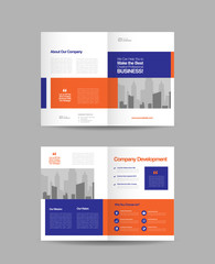 Business Bi-Fold Brochure Design | Booklet Design | Marketing and Financial Document 