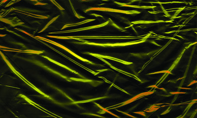 Background texture of a polyethylene shiny black film/grunge Background cellophane texture on a black background.Eps10 Vector