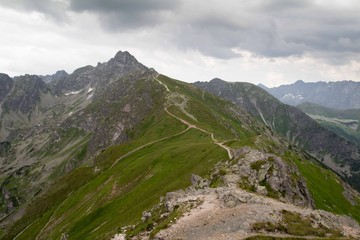 Fototapeta premium Panorama Tatr - Kasprowy Wierch, Polska