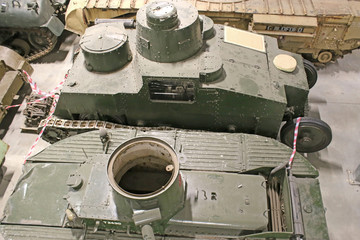 Vintage military tanks