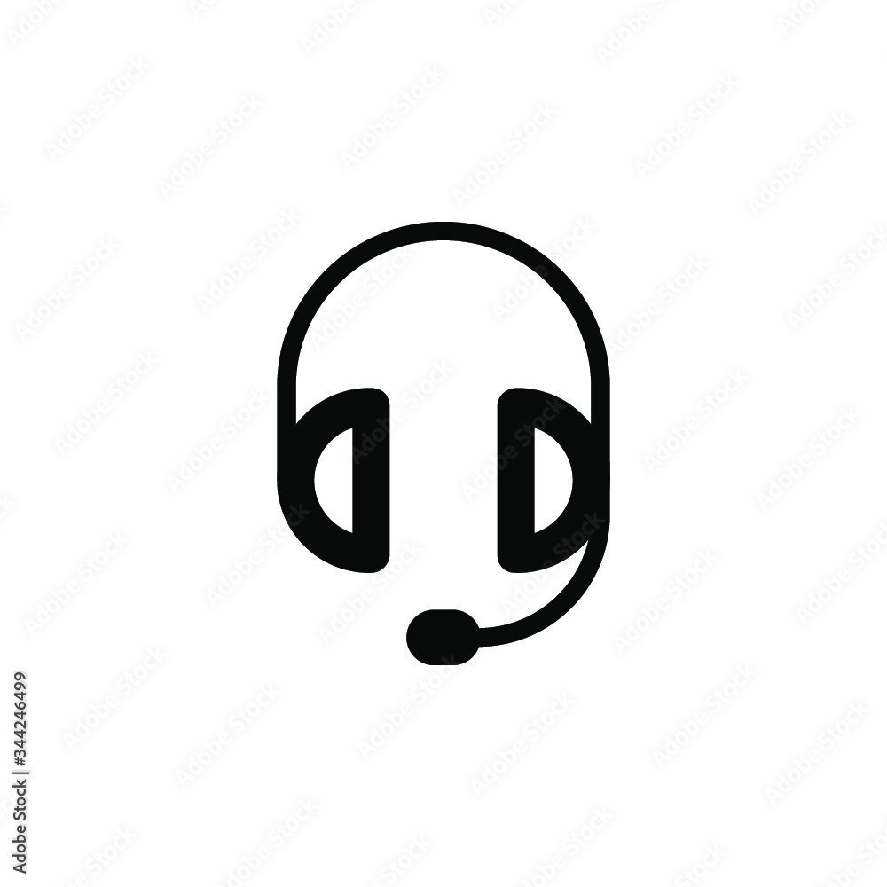Poster support accessories set of isolated minimal flat linear icons. headphones line vector icons for webs