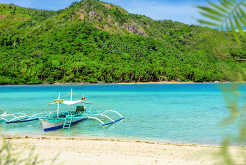 Fototapeta na wymiar Magnificent landscapes of the islands off Palawan in the Philippines