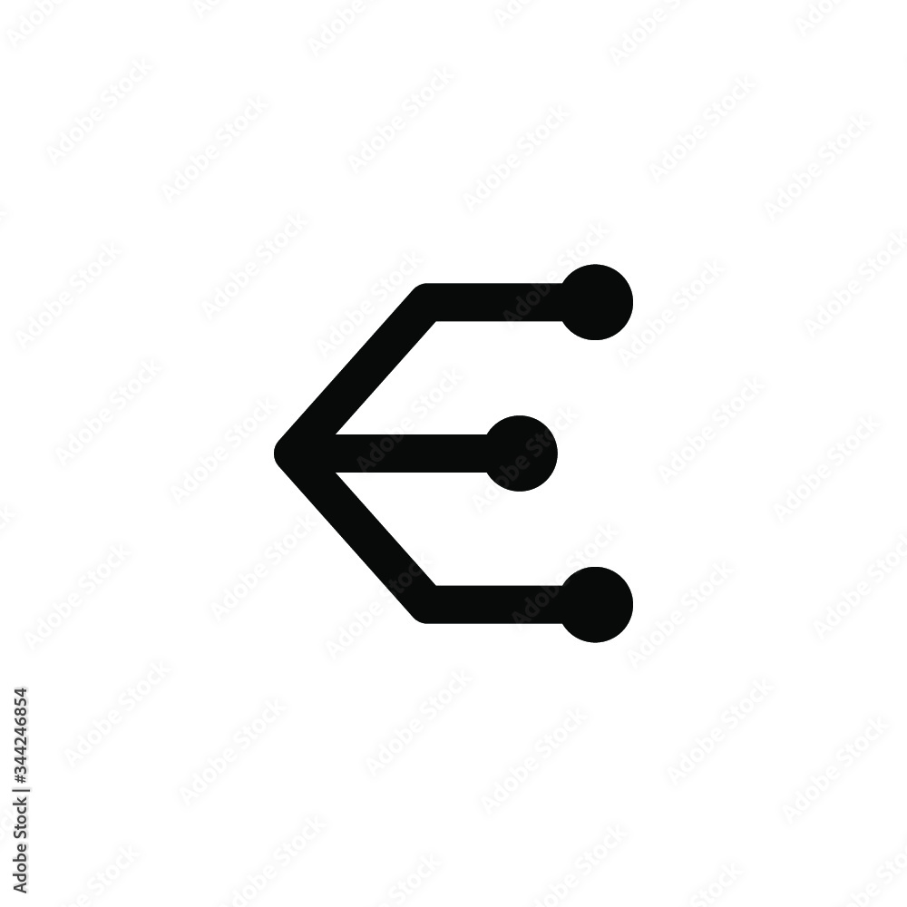 Aufkleber compound isolated minimal single flat linear icon for application and info-graphic. connection line 