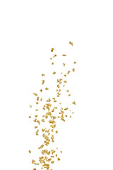 Flying prepared popcorn isolated on the white background,