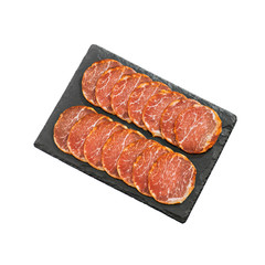 Board with delicious pork loin