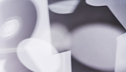 Blurred grey geometric shadows