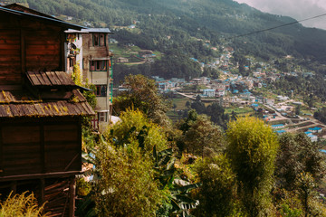 Beautiful mountain village in Nepal