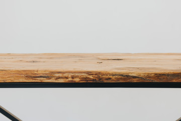 details of wooden table 
