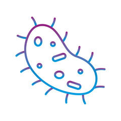 Virus gradient line style icon vector design