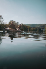 Fototapeta na wymiar Kayak auf Wasser