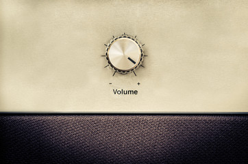 Sound volume control button in vintage style - 344255021