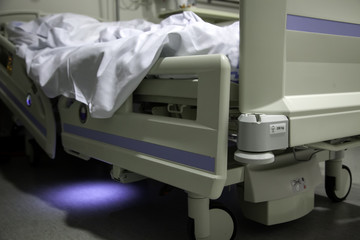 Detail of a hospital room