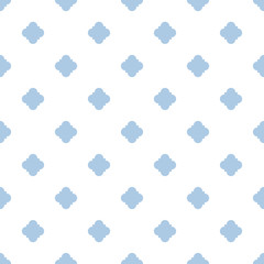 Seamless Vector Pattern with a basic blue shape for backgrounds, decoration, print, textile, fabric, stationery, cards