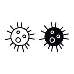 Corona virus icons, covid 19 icons.