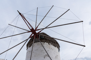 Iconic windmill in Mykonos. Cyclades Islands, Greece