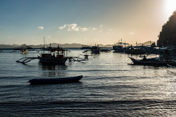 Boats in the tropical islands