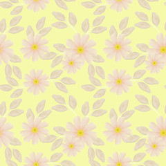 
Digital drawing seamless texture,
tenderness of the summer garden.