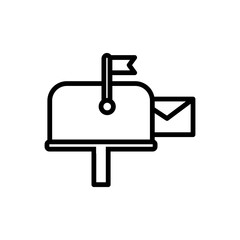mail box icon vector template