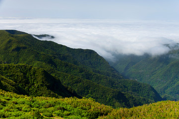 Obraz premium Mountain landscape in Madeira Island, Portugal, Europe