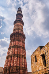 Fototapeta na wymiar Qutub Minar complex, UNESCO World Heritage Site in Delhi, India