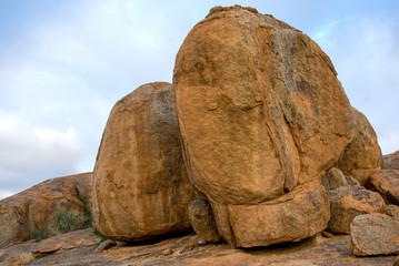 rock formatian at fishriver canyon park namibia