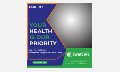 Medical Social Media Or Instagram Post Template