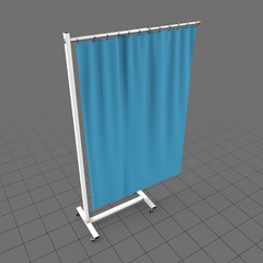 Open medical curtain