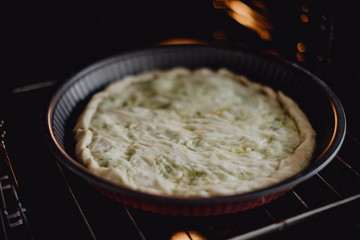 Tourte avant la cuisson