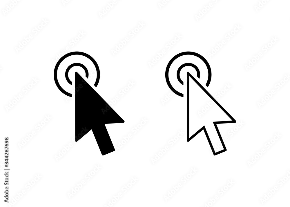 Poster cursor icon, cursor sign and symbol vector design