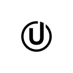 UU U letter logo design icon