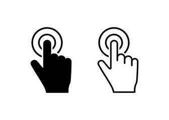 Fototapeta premium Hand Touch icon vector. Touch icon vector