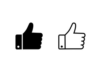Like icon vector. hand like, hand thumb up icon