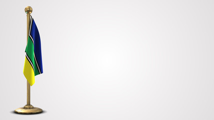 Amapa realistic 3D flag illustration on golden flagpole.