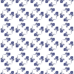 Seamless pattern. Hellebore Flower, bud and leaf. Floral design elements.