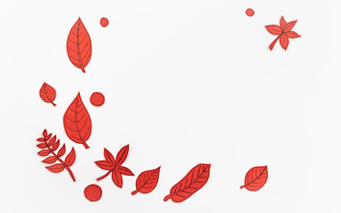 Leaf Set. Hand-drawn decorative elements, doodle floral elements. Black line ink hand drawn art. White background ready for copywriting. Perfect for invitations, greeting cards, posters, prints.