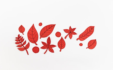Leaf Set. Hand-drawn decorative elements, doodle floral elements. Black line ink hand drawn art. White background ready for copywriting. Perfect for invitations, greeting cards, posters, prints.