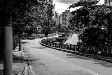 Imagens da cidade de Niterói, Rio de Janeiro, Brasil, com as ruas vazias por causa da quarentena...