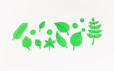 Leaf Set. Hand-drawn decorative elements, doodle floral elements. Black line ink hand drawn art. White background ready for copywriting. Perfect for invitations, greeting cards, posters, prints.
