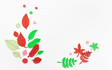 Leaf Set. Hand-drawn decorative elements, doodle floral elements. Black line ink hand drawn art. White background ready for copywriting. Perfect for invitations, greeting cards, posters, prints.