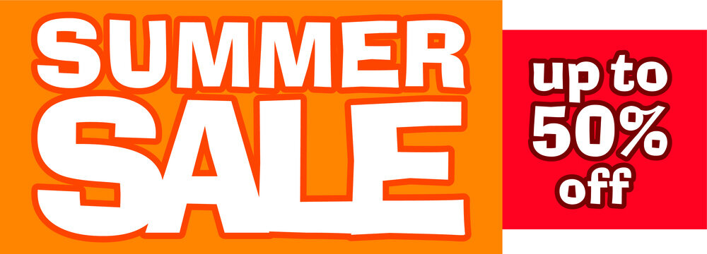Summer Sale Signs in Vector