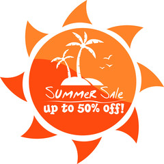 Summer Sale Signs in Vector