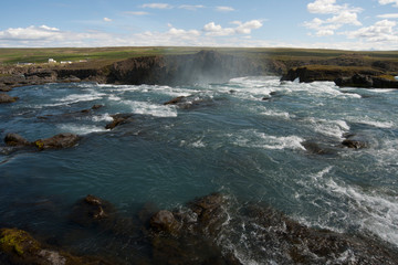 waterfall in iceland godafoss