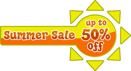 Summer Sale Signs in Vector