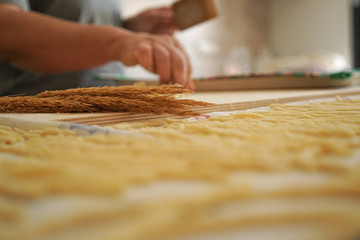 Mparrettate, pasta tipica calabrese, Italy