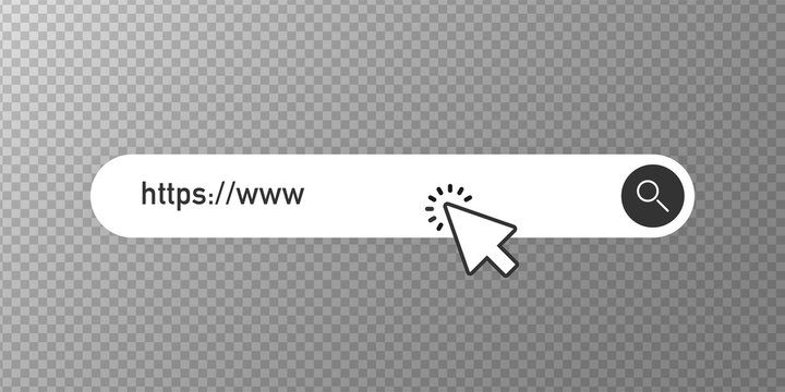 Search bar vector element, search boxes ui template on transparent background. Vector