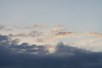 Wolken Himmel ohne Kondensstreifen
